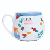 Coffret dégustation mug + dosettes de brisures de bonbons - bleu