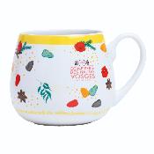 Coffret dégustation mug + dosettes de brisures de bonbons - jaune