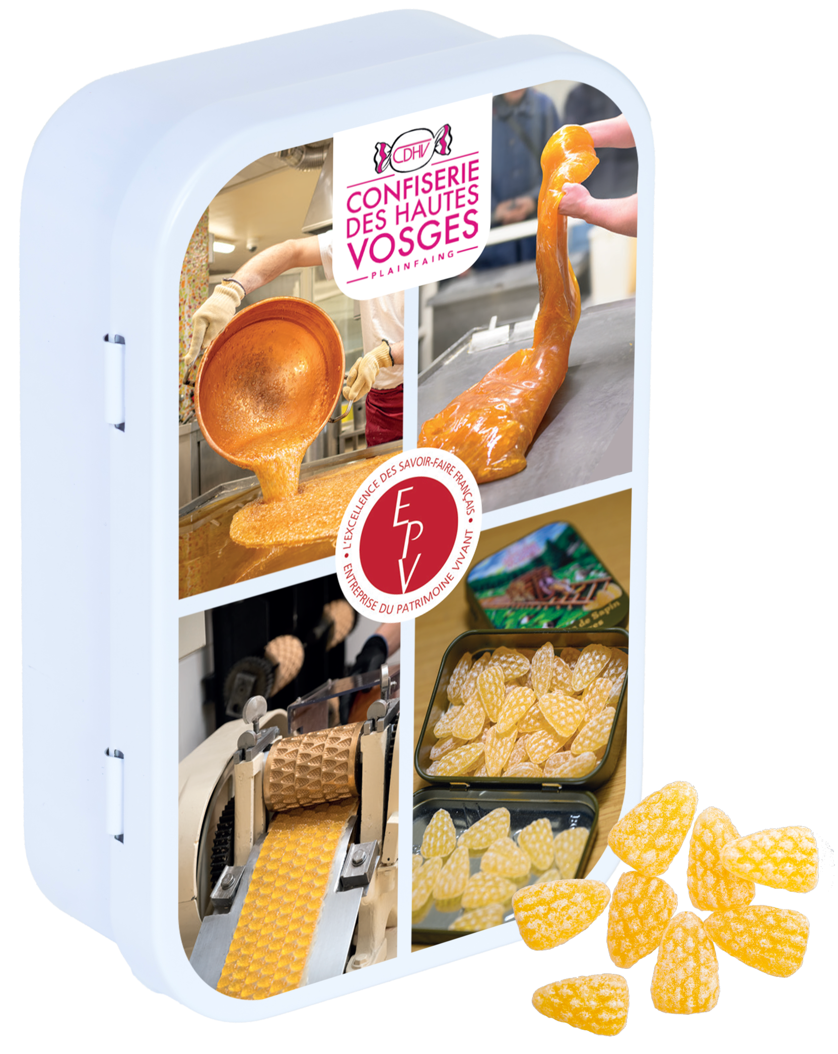 Boîte de bonbons "EPV"