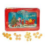 Grande boîte "Père Noël, le lutin et son traîneau" - 280g de bonbons