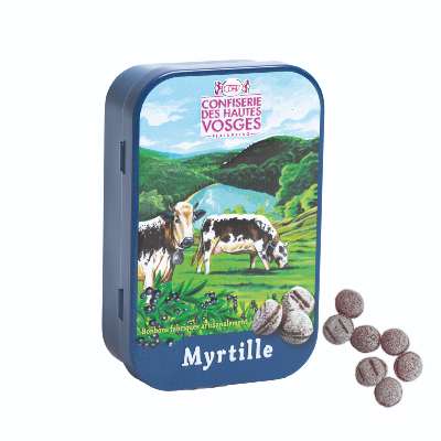 Boîte de bonbons Myrtille 70 g