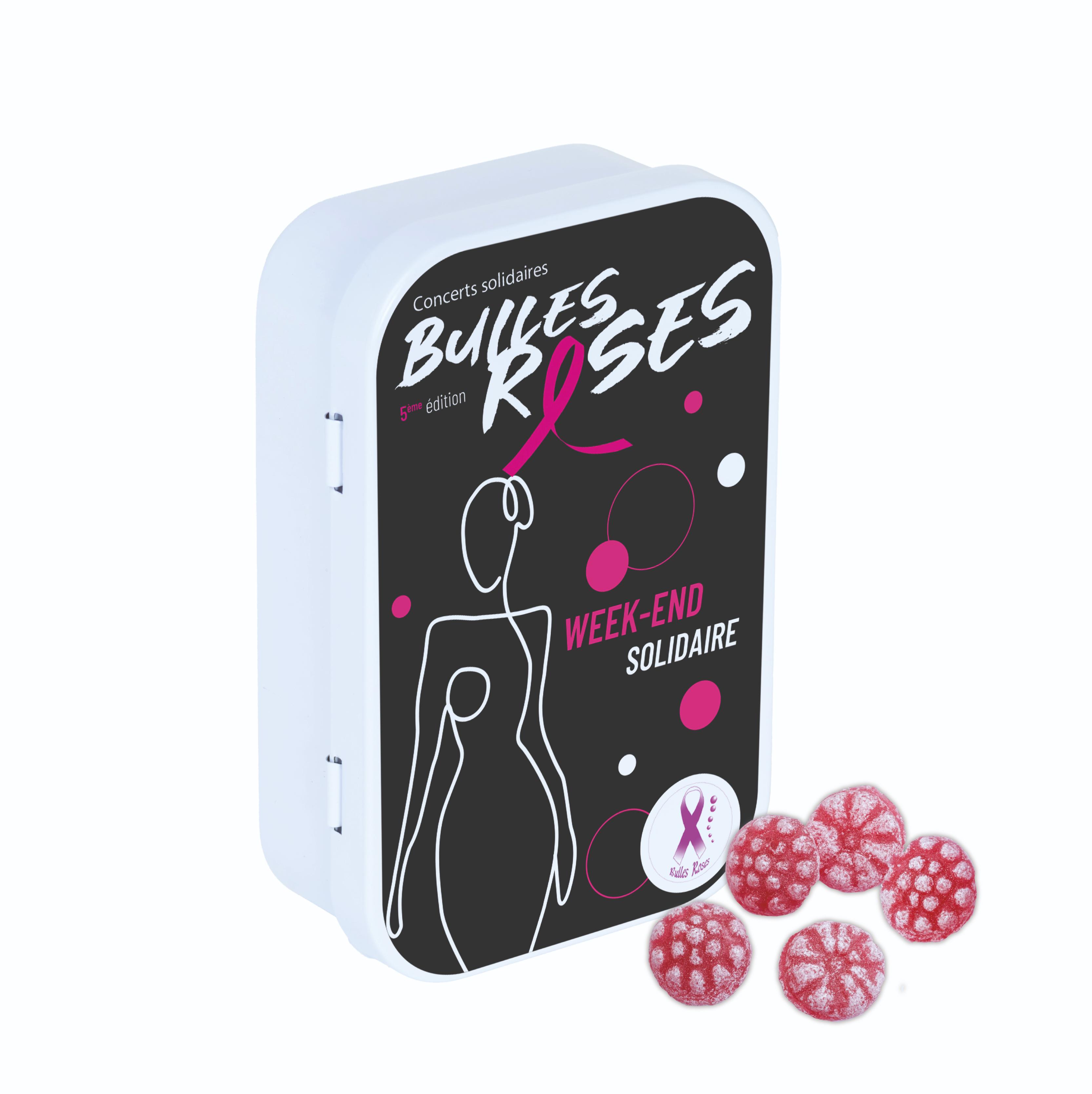 Boîte " Bulles Roses" - bonbons framboise