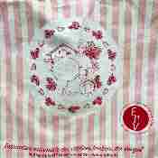 Sac tissu inédit "EPV" rose