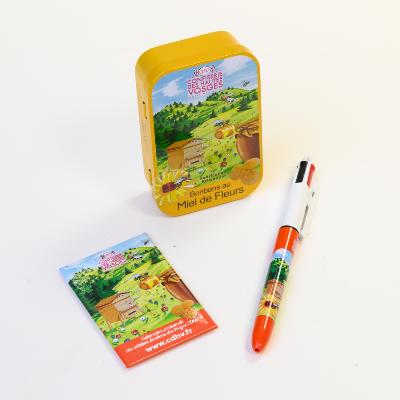Pack "Miel" - boîte de bonbons + magnet + stylo 